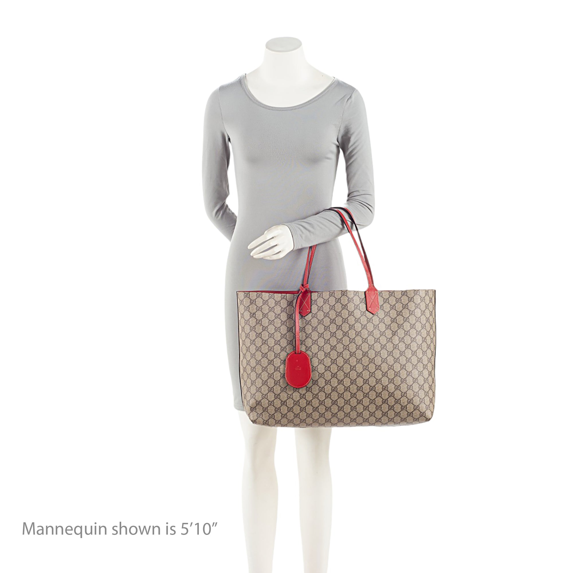 Gucci GG Supreme Leather Large Reversible Tote (SHF-Y1F953)