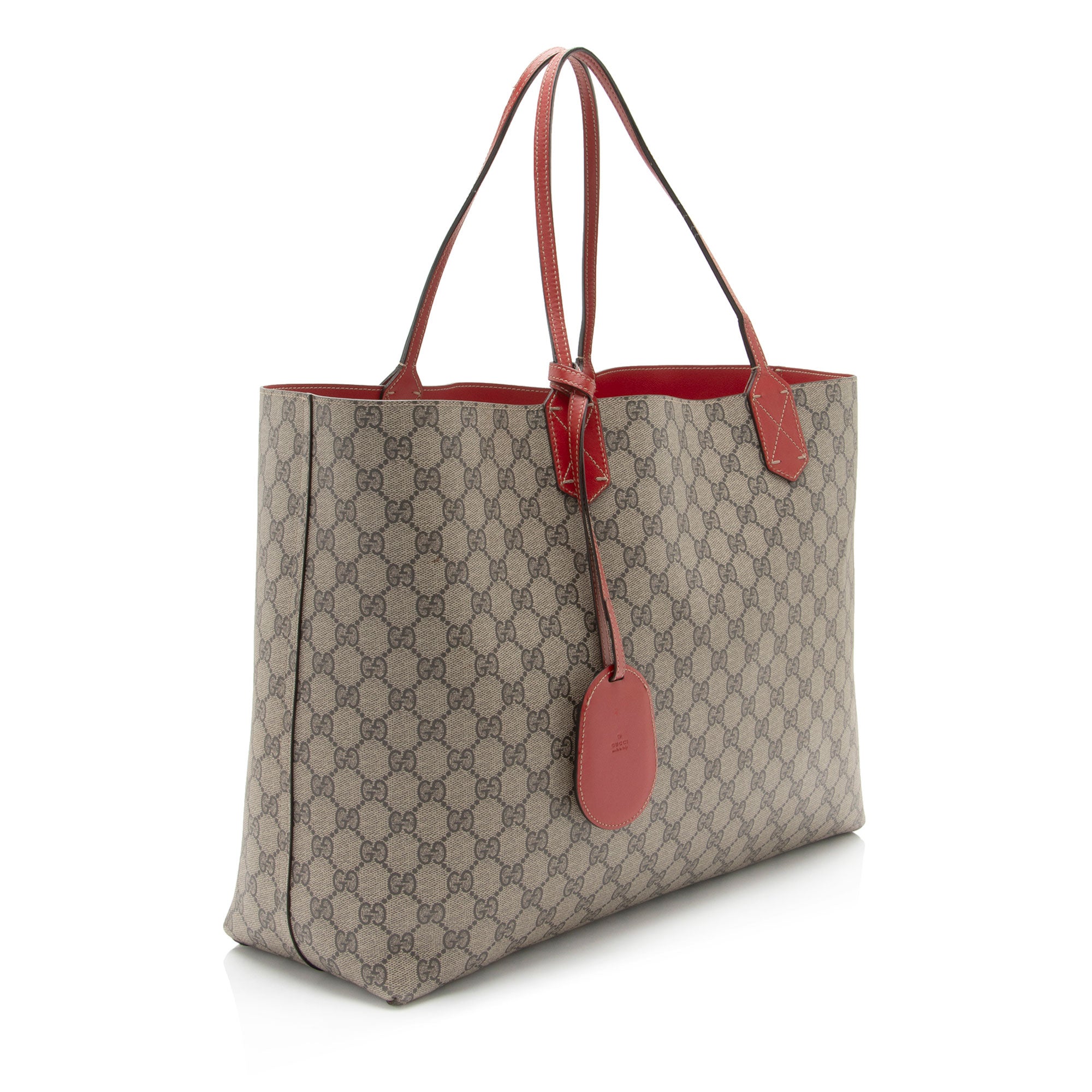 Gucci GG Supreme Leather Large Reversible Tote (SHF-Y1F953)