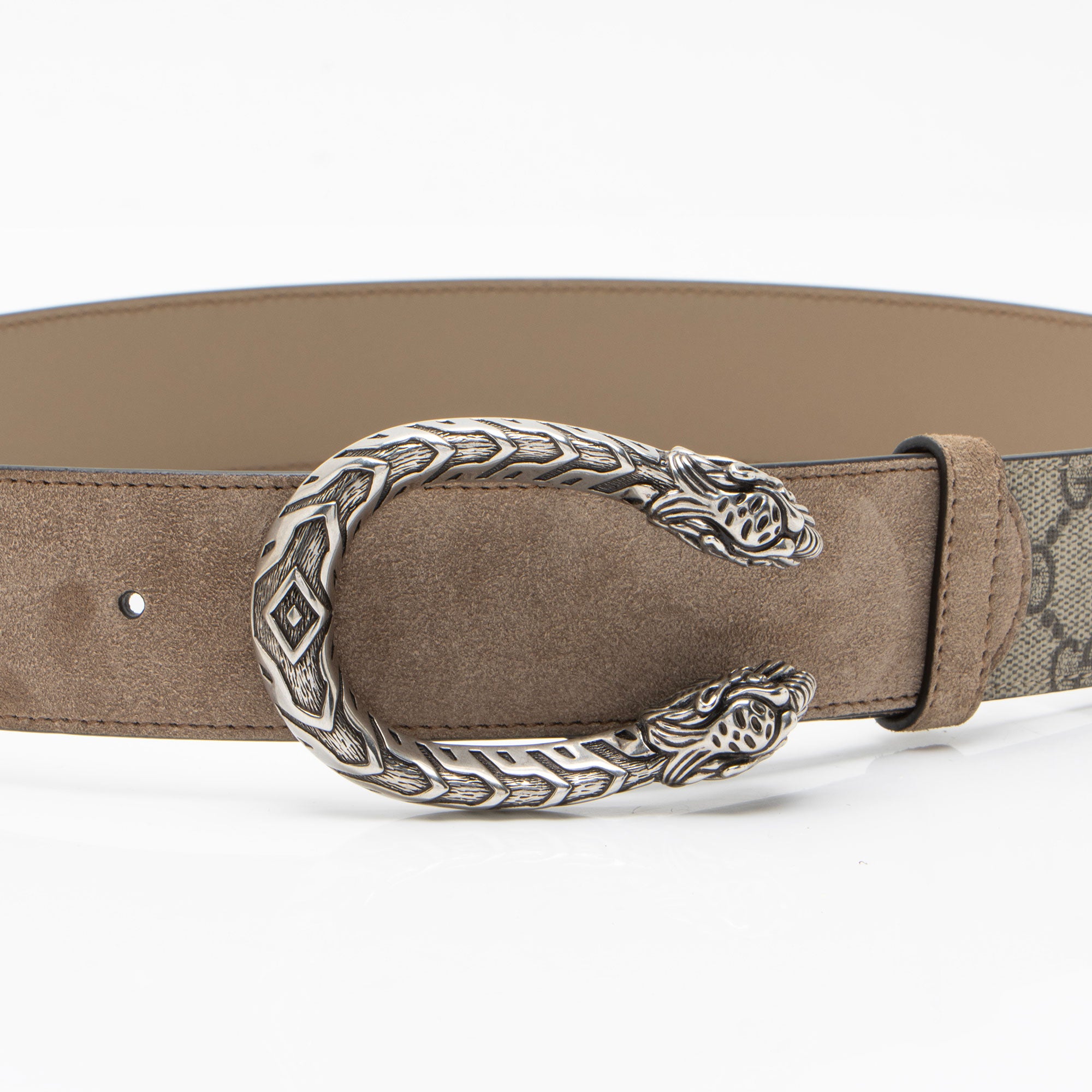 Gucci GG Supreme Suede Dionysus Belt - Size 30 / 80