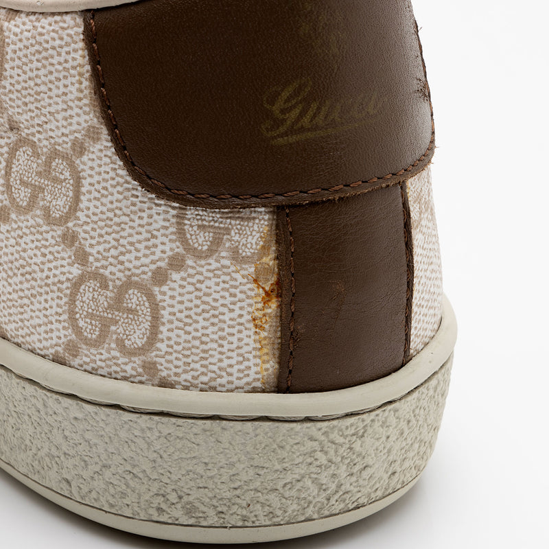 Gucci GG Supreme Leather Low Top Sneakers - Size 8.5 / 38.5 (SHF-ynQxjf)