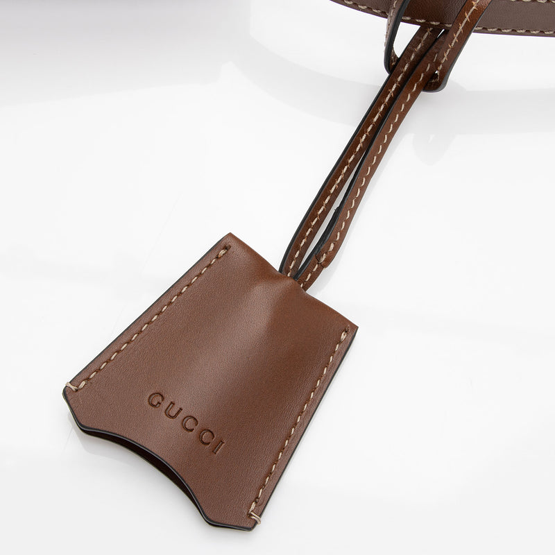 Gucci GG Supreme Leather Padlock Mini Crossbody (SHF-C1X2QZ)