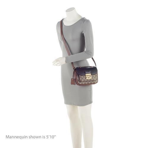 Gucci GG Supreme Leather Padlock Mini Crossbody Bag (SHF-sr3eos)