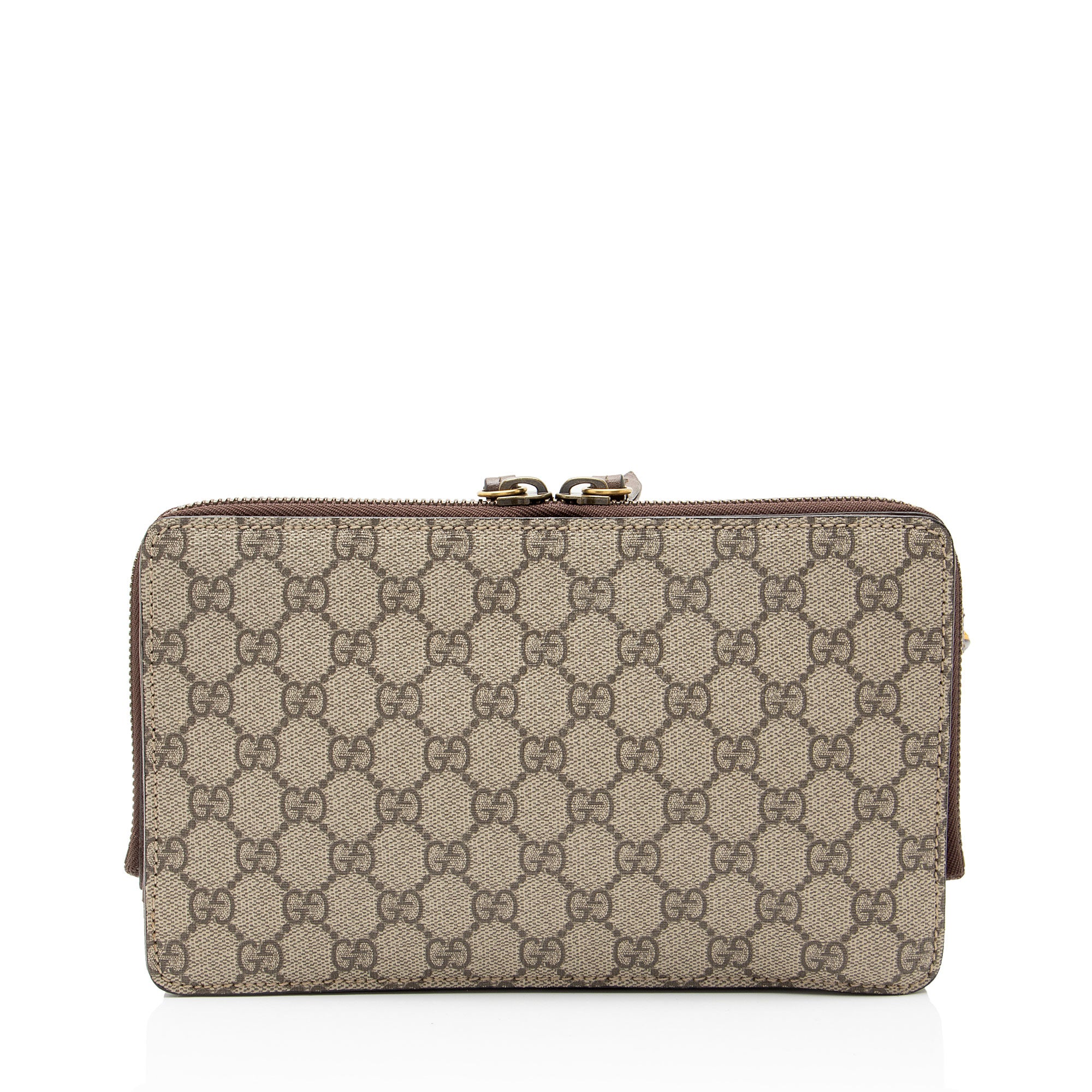 Gucci GG Supreme Leather Tiger Document Crossbody