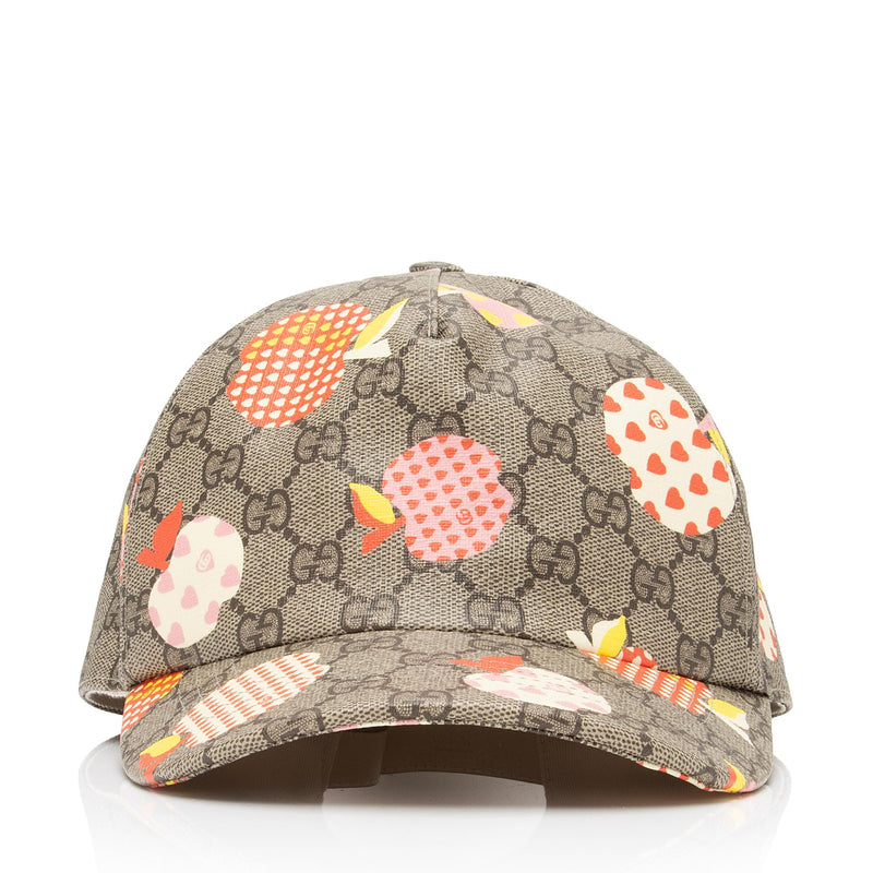 Gucci GG Supreme Les Pommes Baseball Hat - Size XL (SHF-BWOhtZ