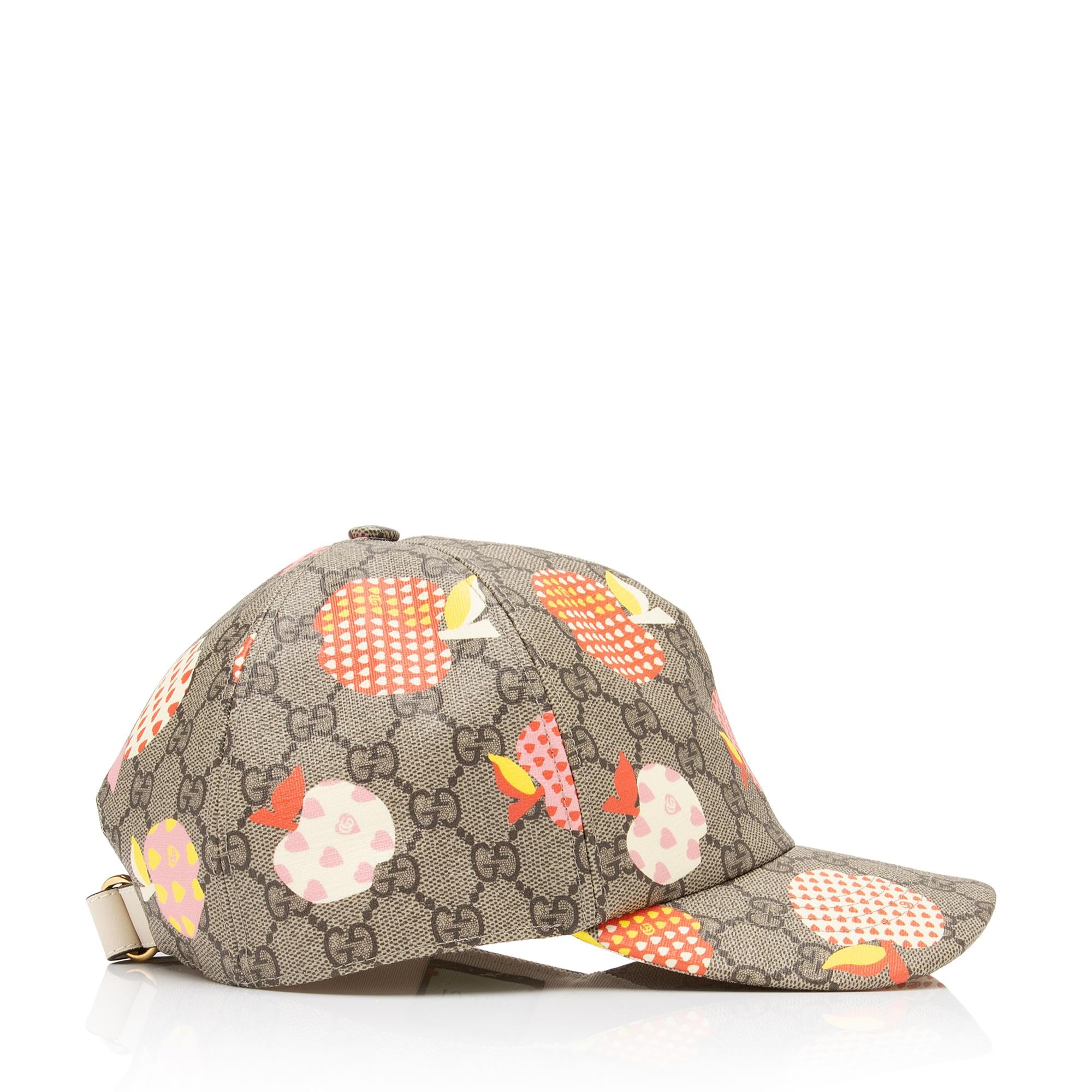 Gucci GG Supreme Les Pommes Baseball Hat - Size XL (SHF-BWOhtZ)