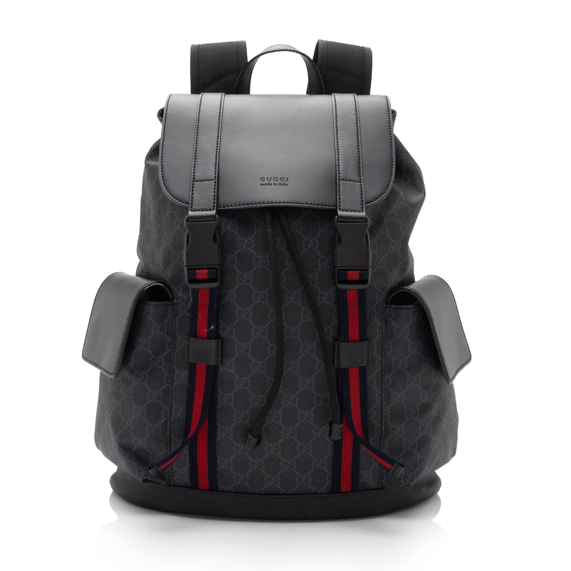 Gucci GG Supreme Medium Flap Backpack (SHF-FgH5FO)