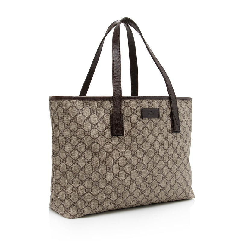 Gucci GG Supreme Medium Zip Shopping Tote (SHF-22937) – LuxeDH