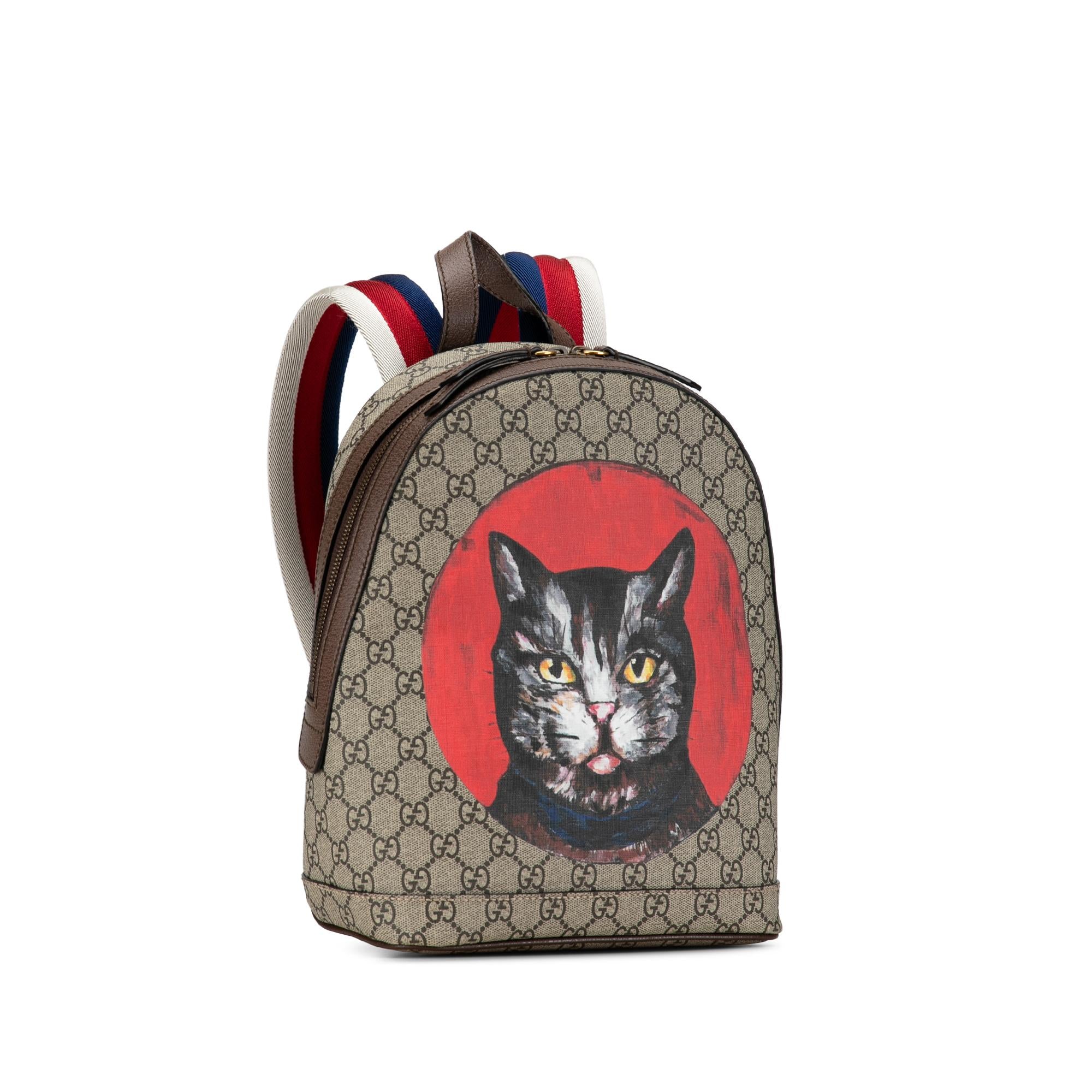 Gucci GG Supreme Mystic Cat Backpack (SHG-iyZtJt)