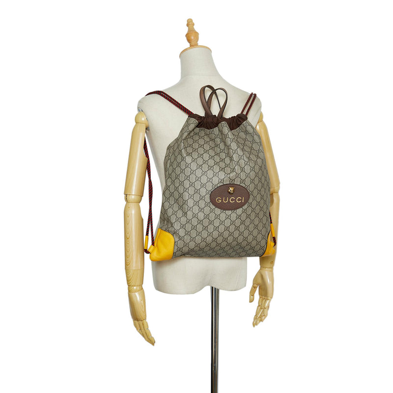 Gucci GG Supreme Neo Vintage Drawstring Backpack (SHG-8JRoJu) – LuxeDH