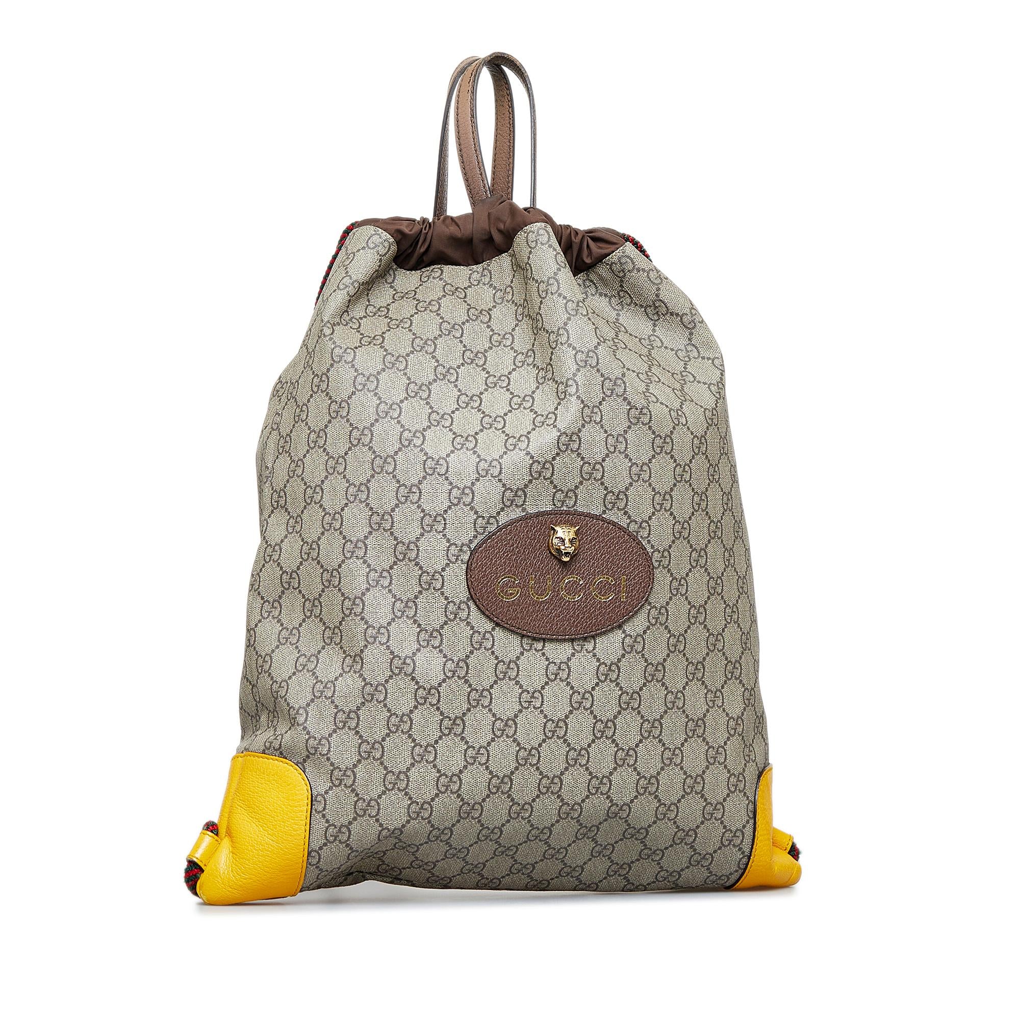Gucci GG Supreme Neo Vintage Drawstring Backpack (SHG-8JRoJu)