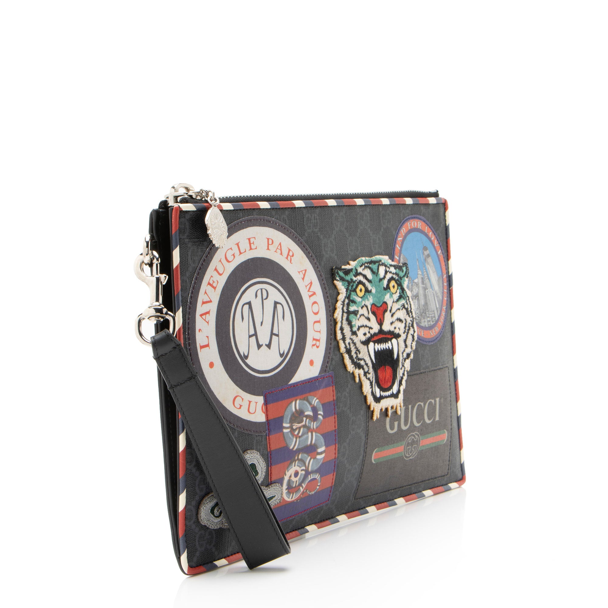Gucci GG Supreme Night Courrier Clutch