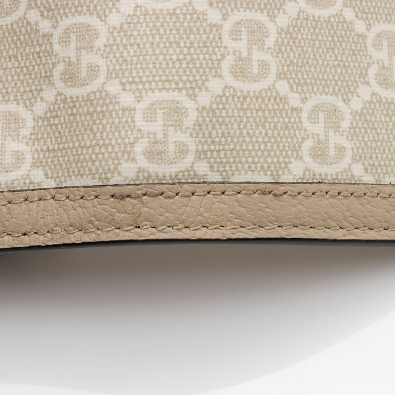 Gucci GG Supreme Monogram Canvas Ophidia Contiental Wallet Beige