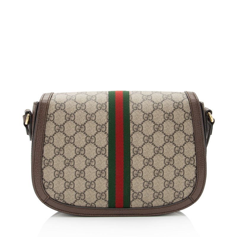 Gucci GG Supreme Ophidia Flap Messenger Bag (SHF-xrtCr7)