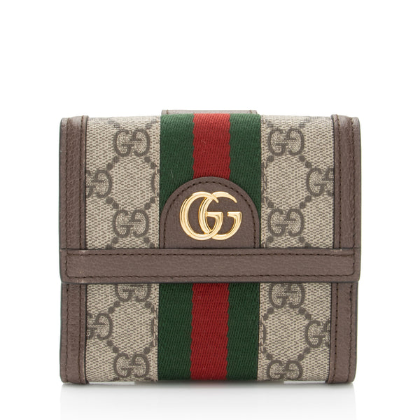 Gucci GG Supreme Ophidia French Wallet (SHF-6yBoMU)