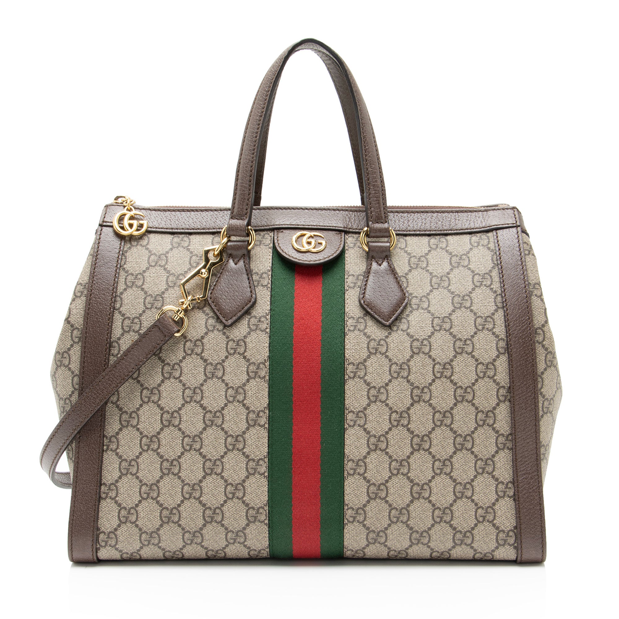Gucci GG Supreme Ophidia Large Zip Tote