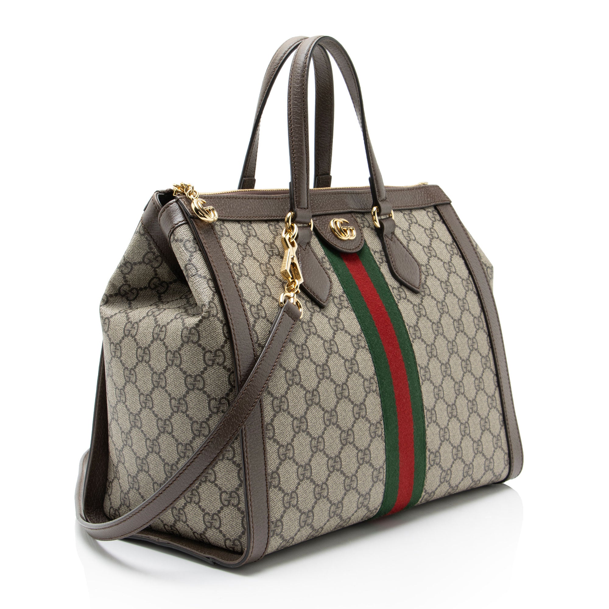 Gucci GG Supreme Ophidia Large Zip Tote