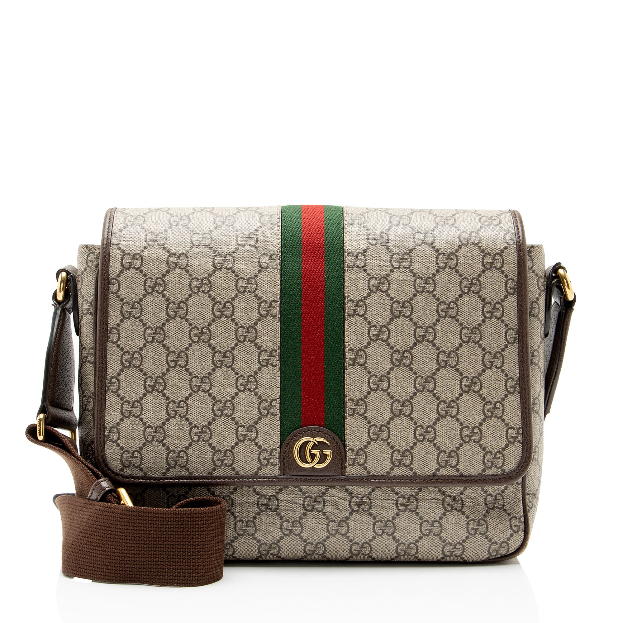 Gucci GG Supreme Ophidia Medium Flap Messenger