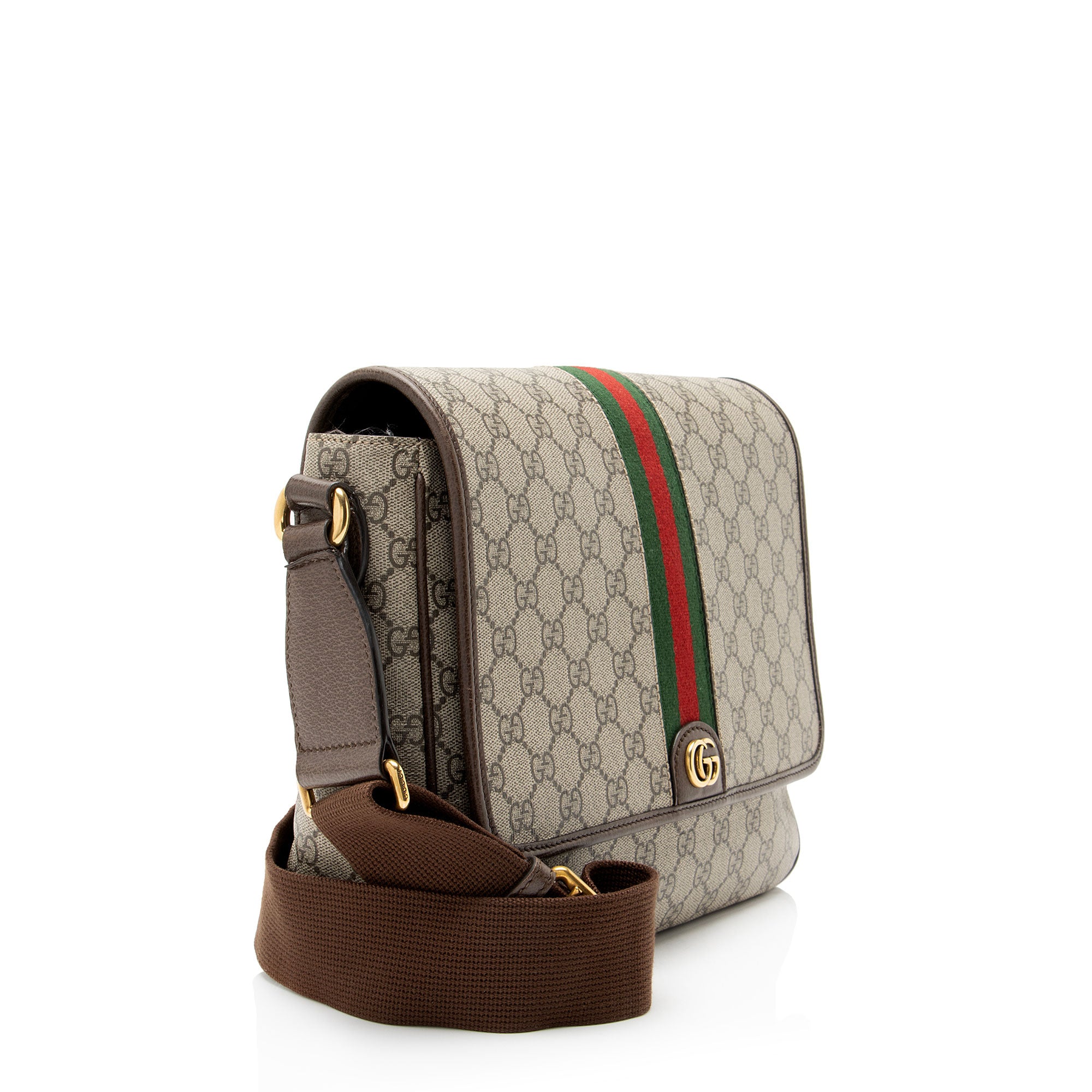 Gucci GG Supreme Ophidia Medium Flap Messenger
