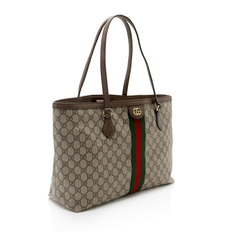Gucci GG Supreme Ophidia Medium Shopping Tote (SHF-UYUvrt)