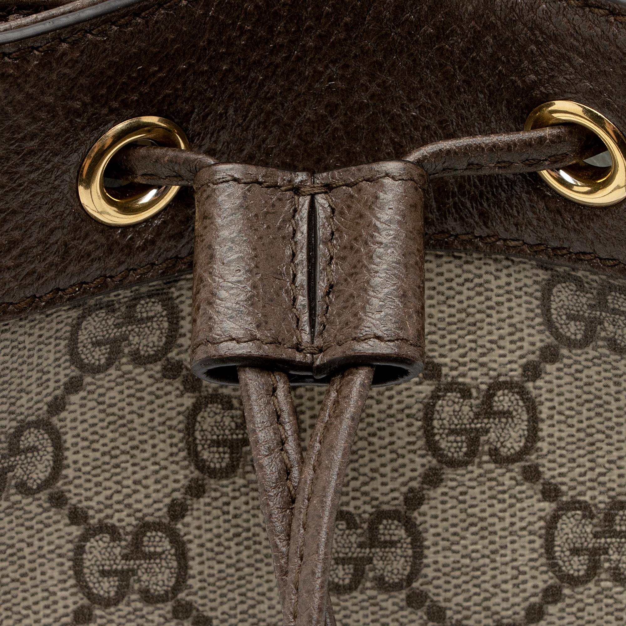 Gucci GG Supreme Ophidia Mini Bucket Bag (SHF-OFHGs0)