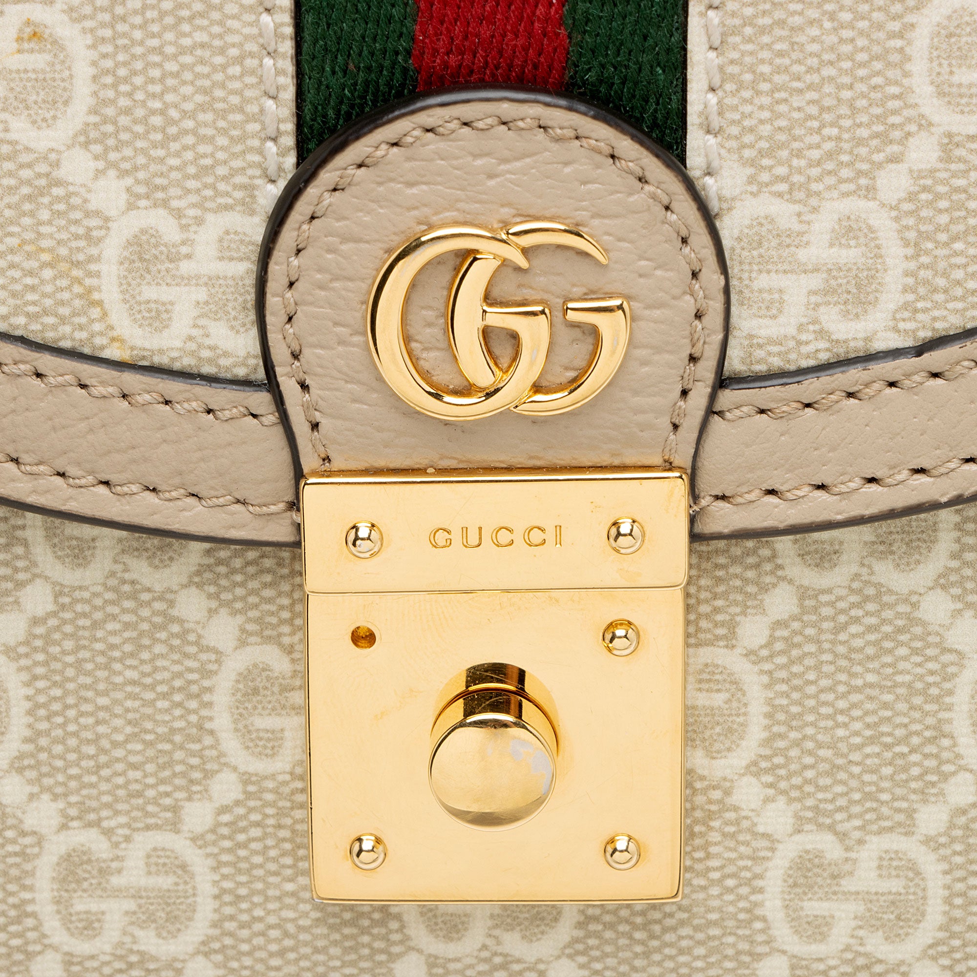Gucci GG Supreme Ophidia Padlock Mini Top Handle