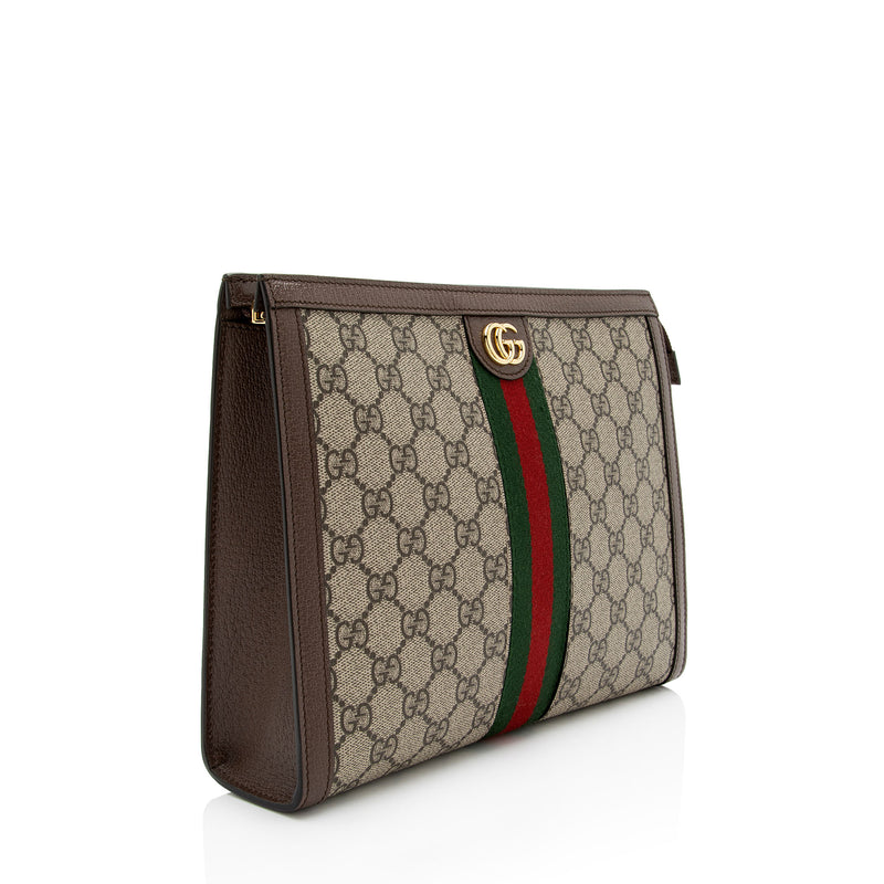 Gucci GG Supreme Ophidia Pouch (SHF-3cQwlt) – LuxeDH