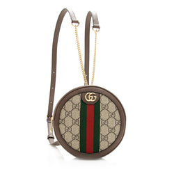 Gucci GG Supreme Ophidia Round Mini Backpack (SHF-23890)