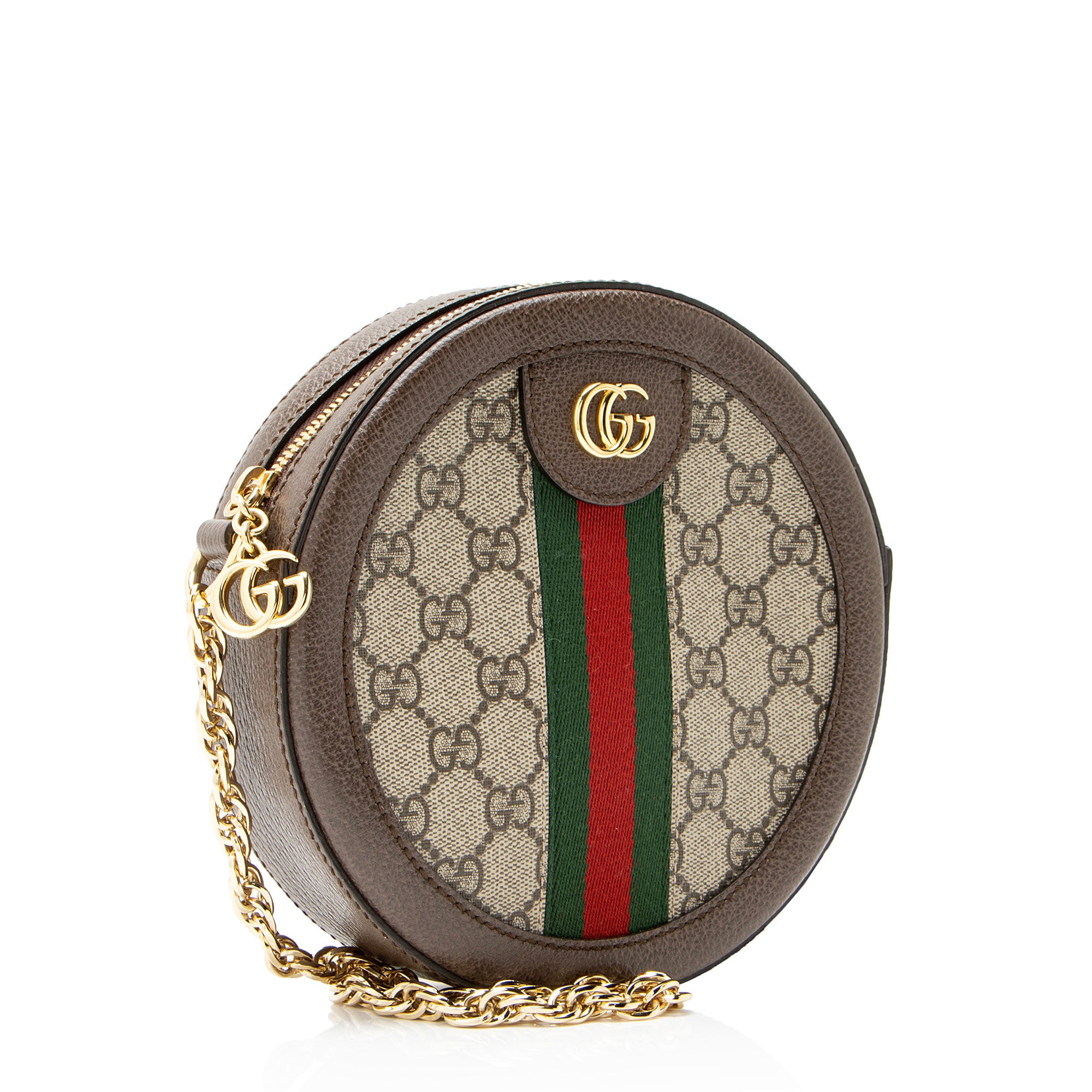 Gucci GG Supreme Ophidia Round Mini Shoulder Bag