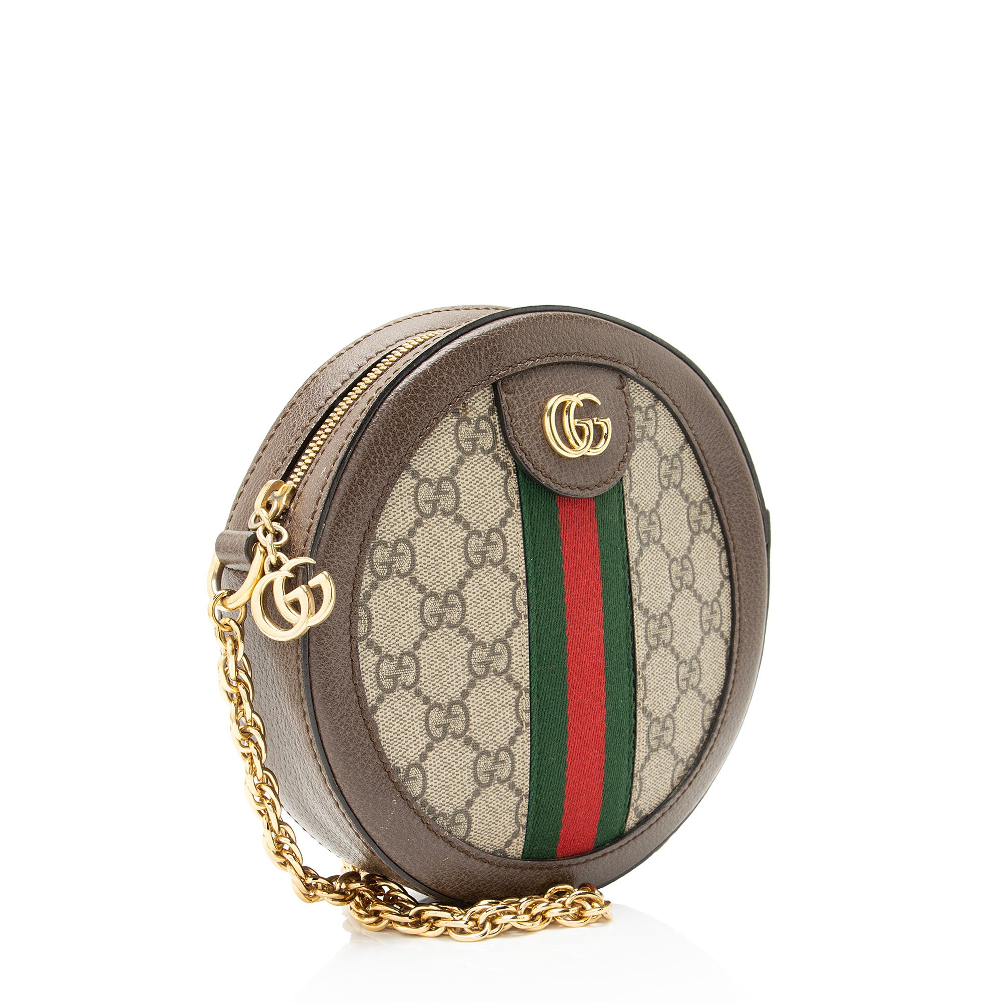 Gucci GG Supreme Ophidia Round Mini Shoulder Bag