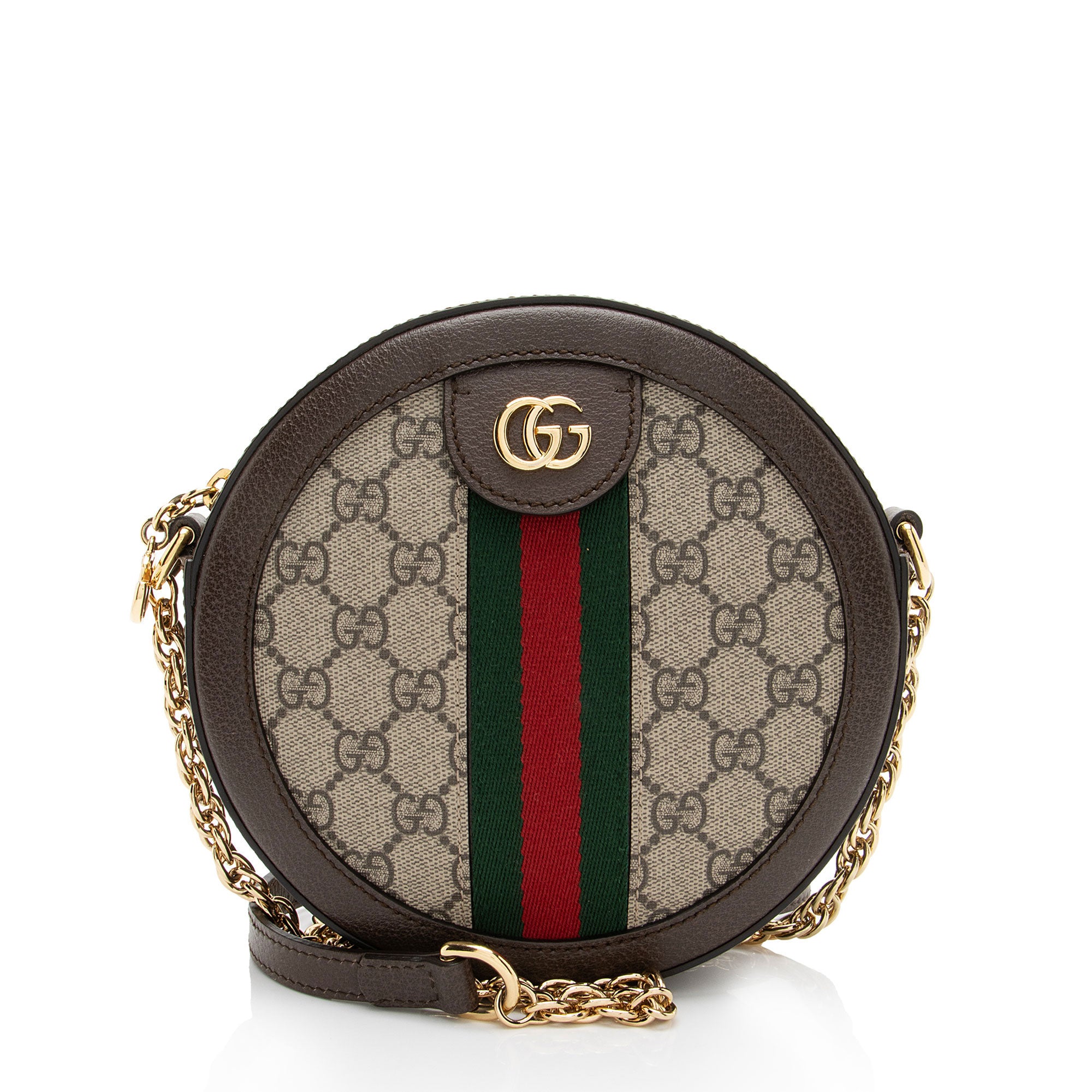 Gucci GG Supreme Ophidia Round Mini Shoulder Bag