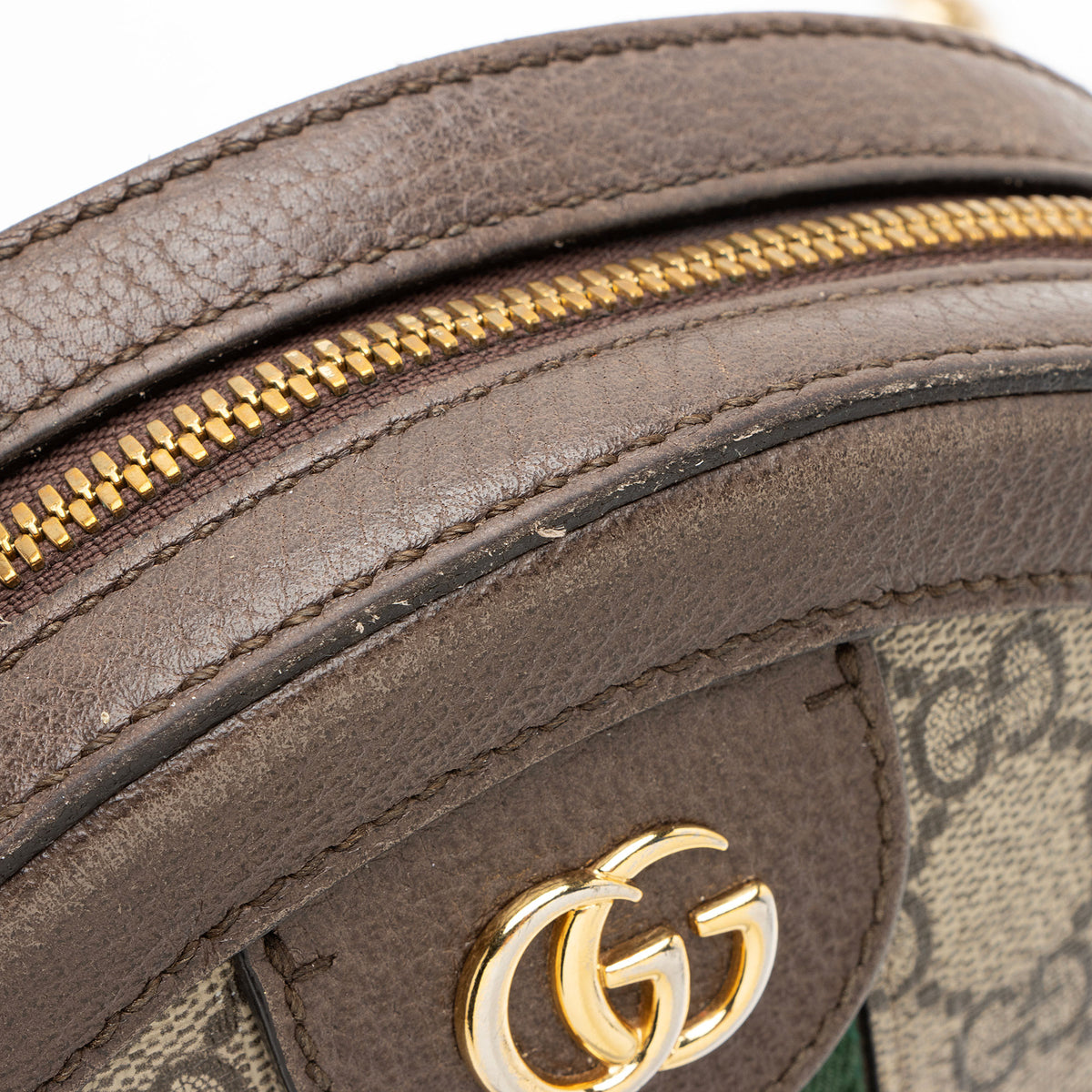 Gucci GG Supreme Ophidia Round Mini Shoulder Bag