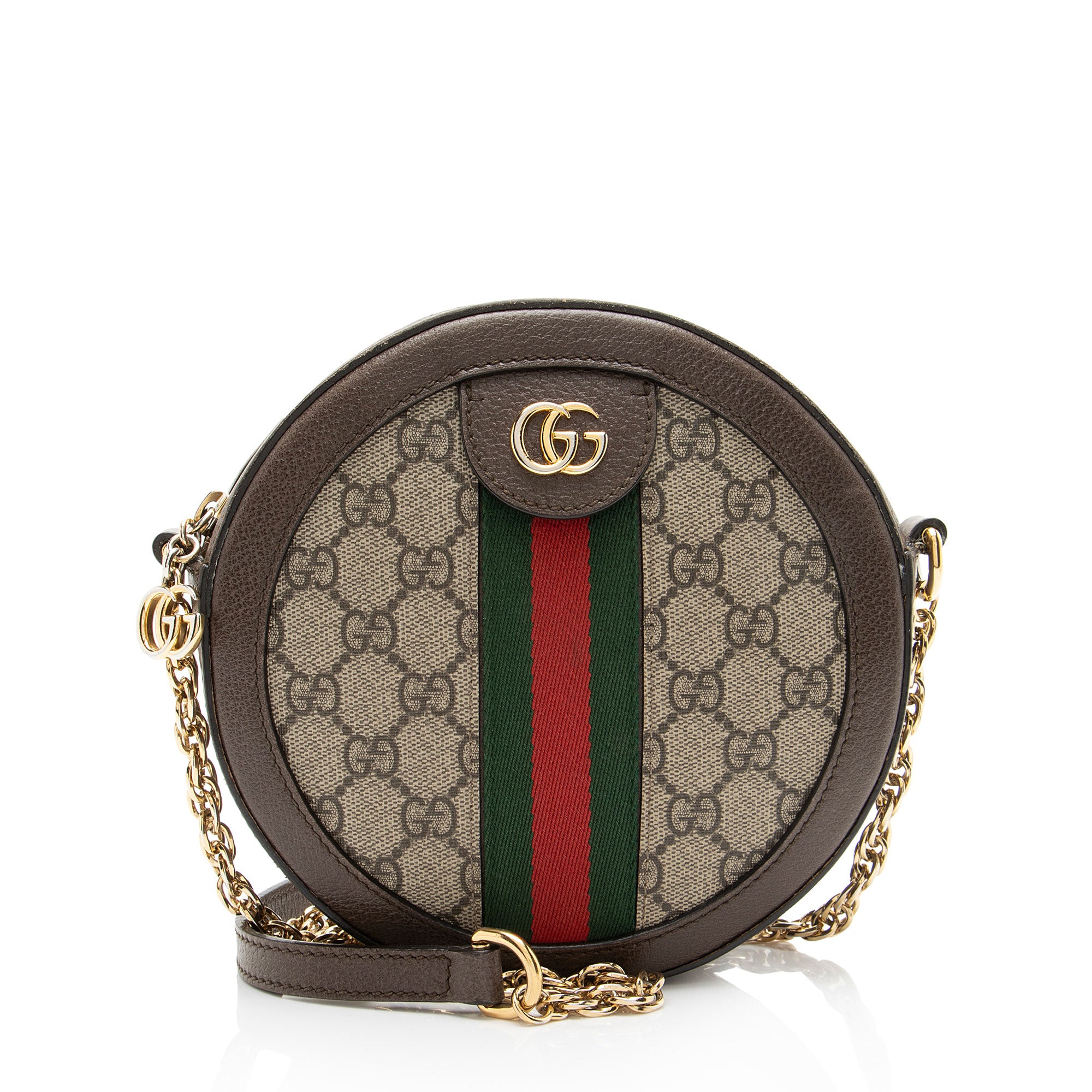 Gucci GG Supreme Ophidia Round Mini Shoulder Bag