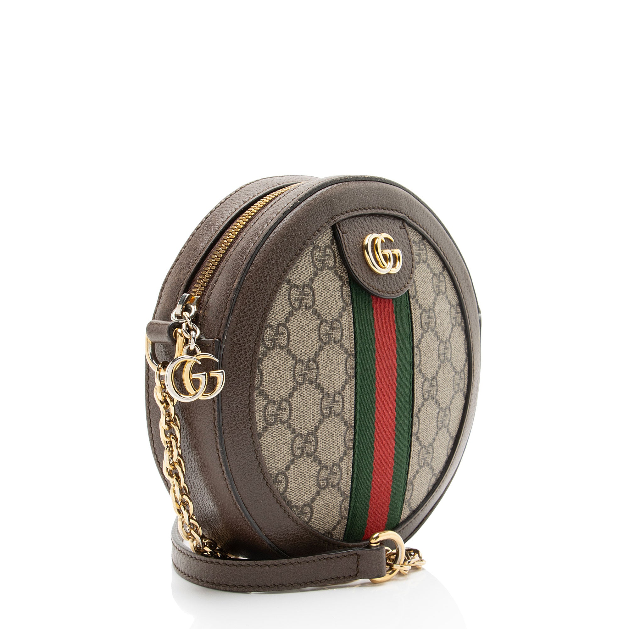 Gucci GG Supreme Ophidia Round Mini Shoulder Bag