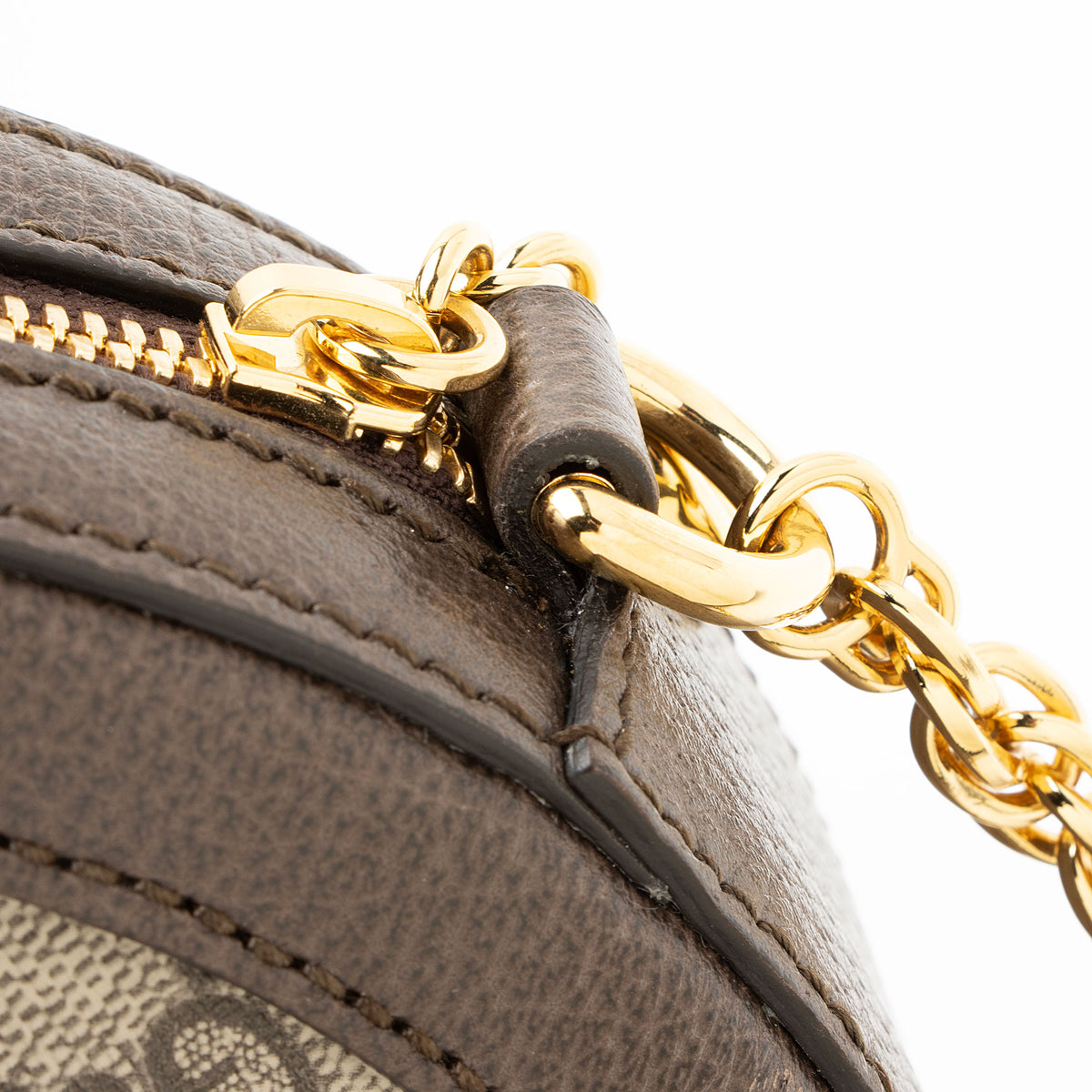 Gucci GG Supreme Ophidia Round Mini Shoulder Bag