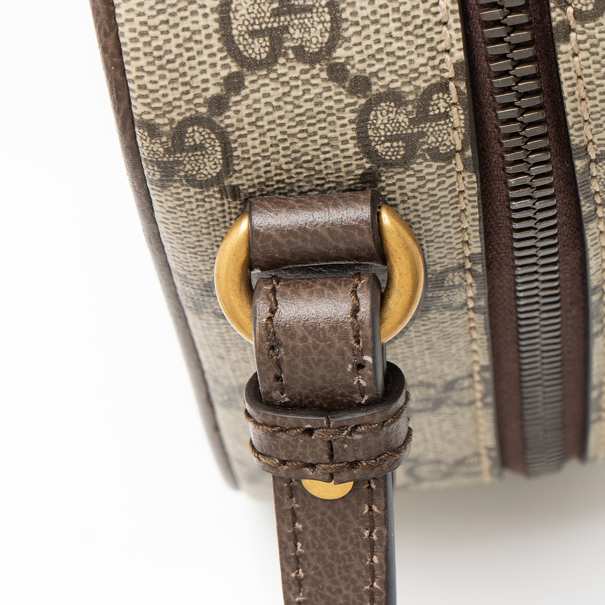 Gucci GG Supreme Ophidia Zip Around Small Crossbody