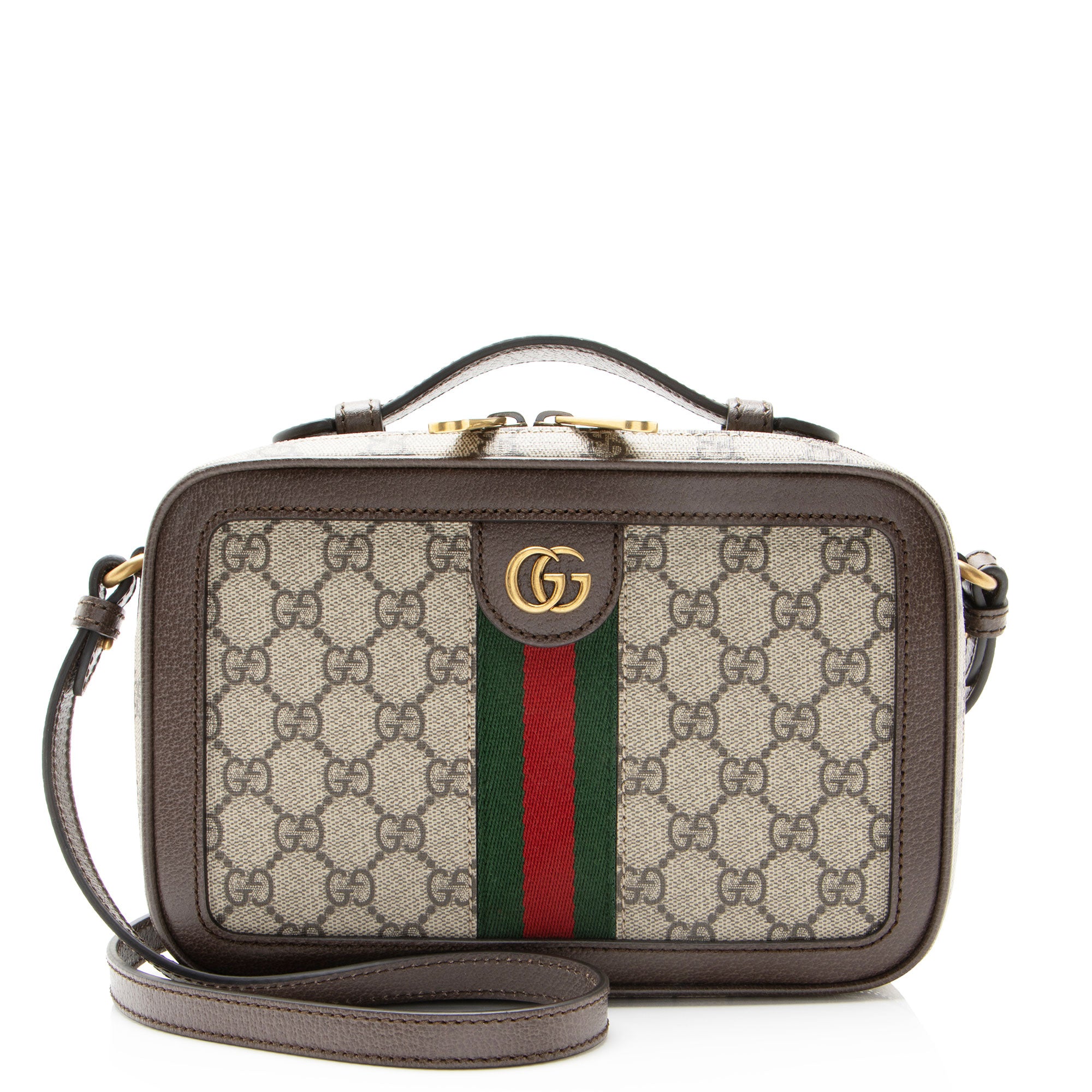 Gucci GG Supreme Ophidia Zip Around Small Crossbody