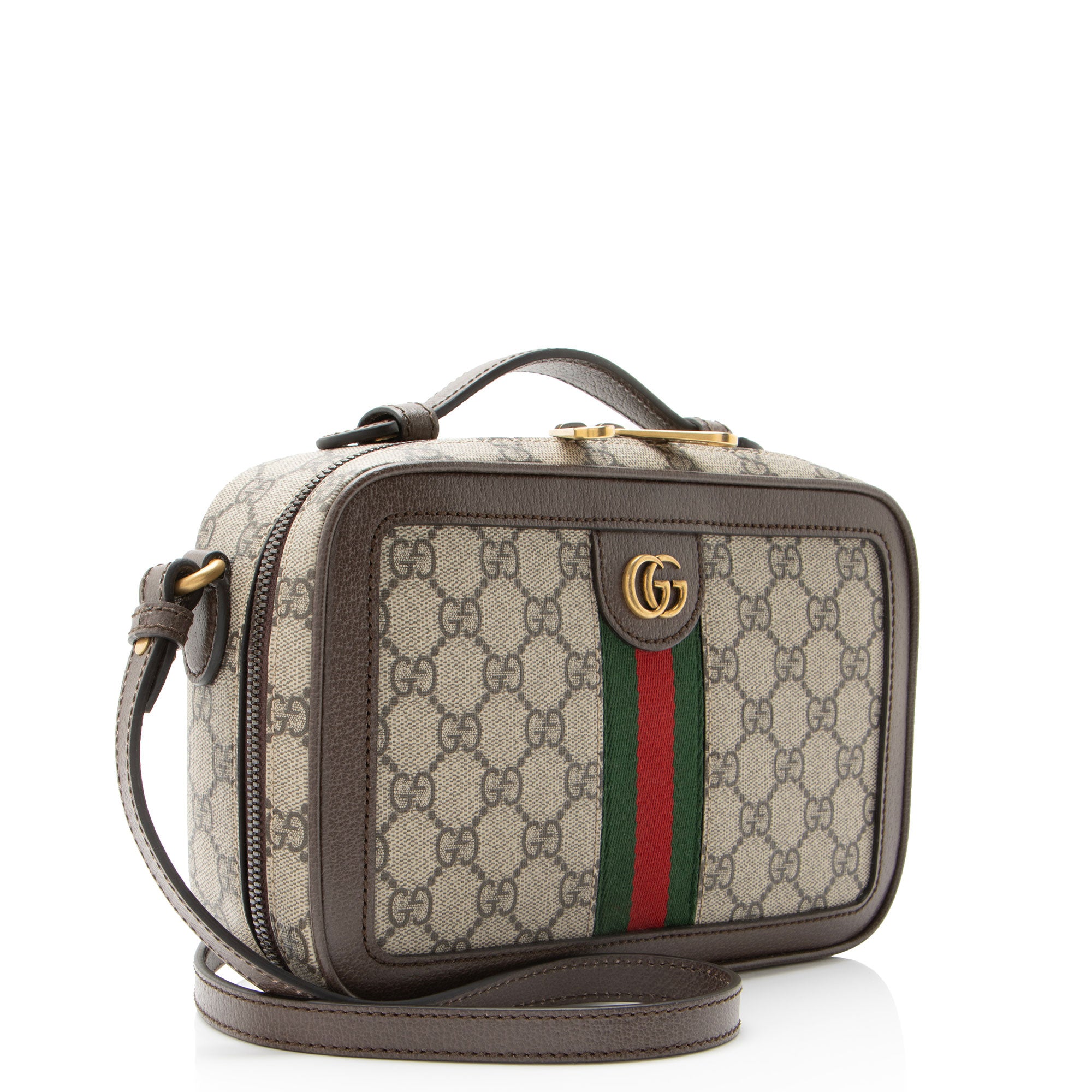 Gucci GG Supreme Ophidia Zip Around Small Crossbody