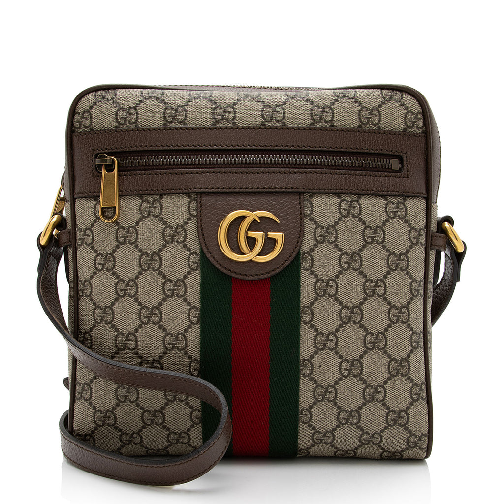 Gucci Ophidia Pouch W/ Web Gg Supreme in Natural for Men