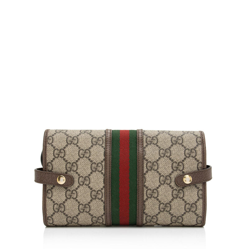 Gucci GG Supreme Ophidia Tri-Fold Wallet Crossbody Bag (SHF-qymUM5)