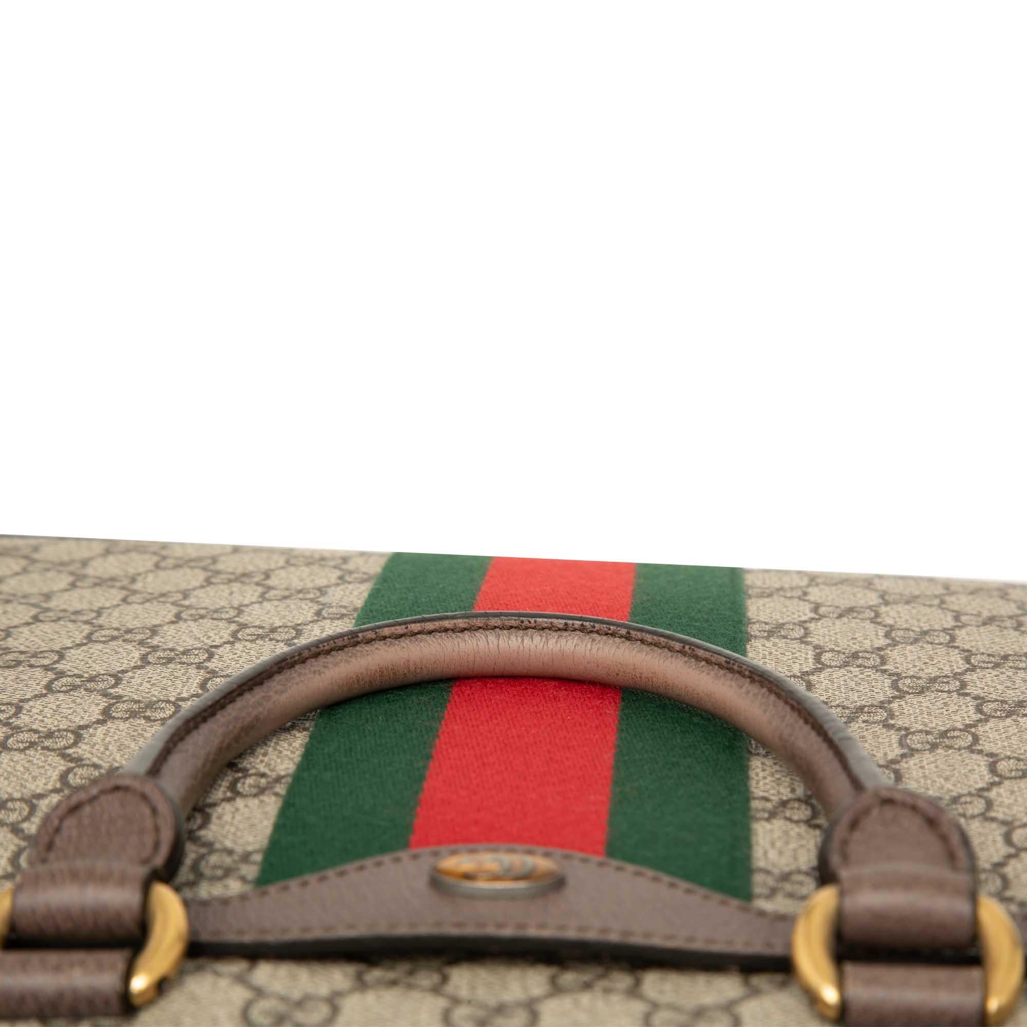 Gucci GG Supreme Ophidia Web Briefcase