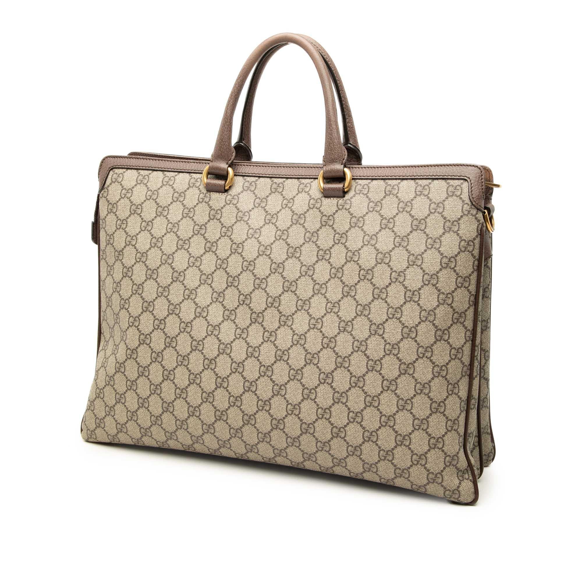 Gucci GG Supreme Ophidia Web Briefcase