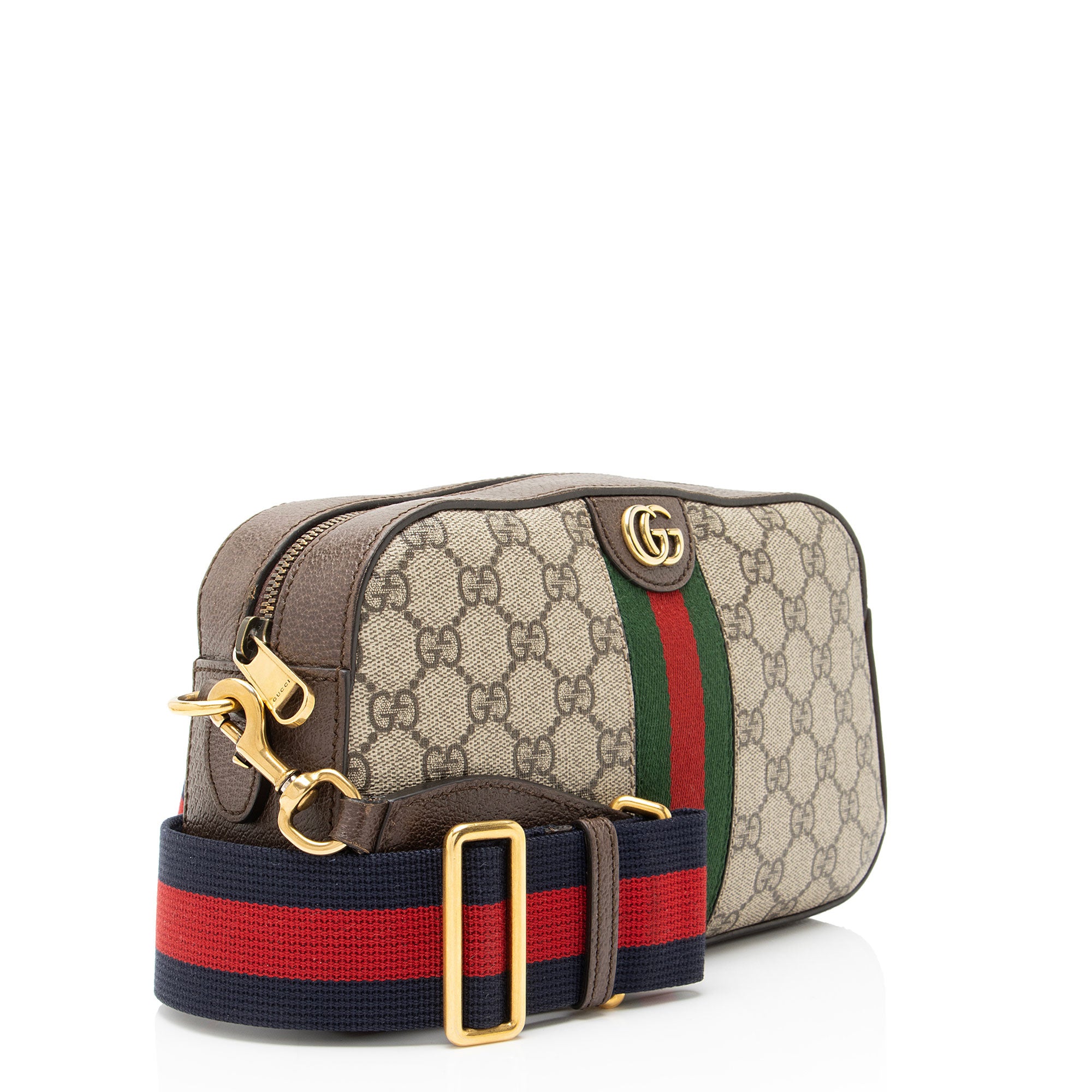 Gucci GG Supreme Ophidia Web Small Camera Bag