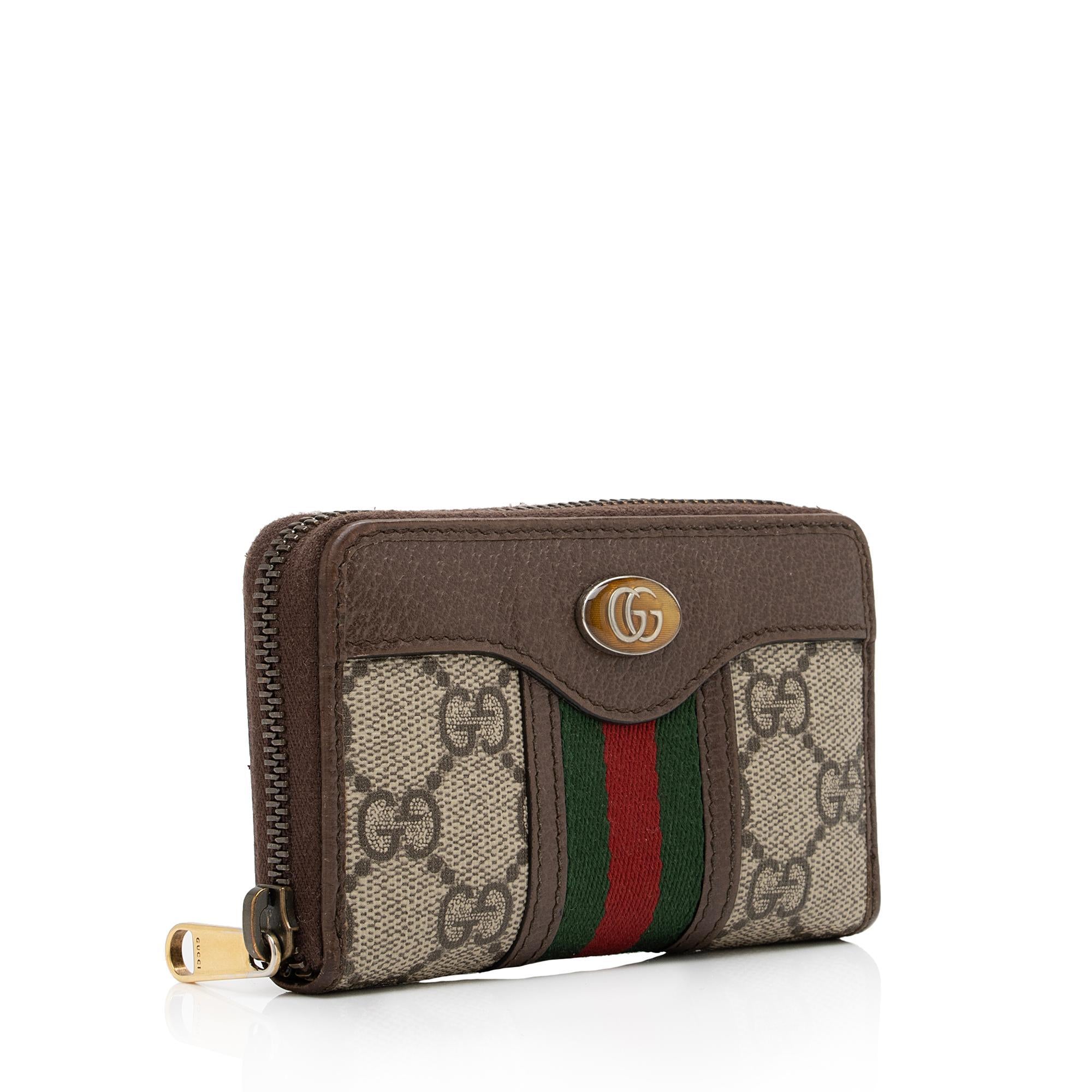 Gucci GG Supreme Ophidia Zip Around Card Case (SHF-zccB6e)