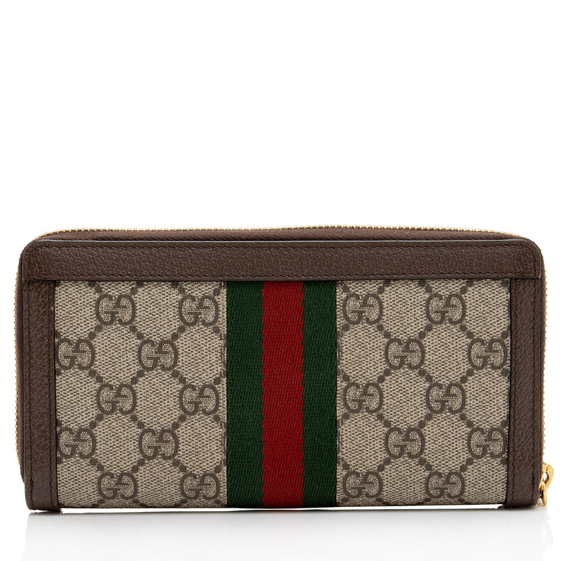 Gucci GG Supreme Ophidia Zip Around Wallet (SHF-W9yo8i)