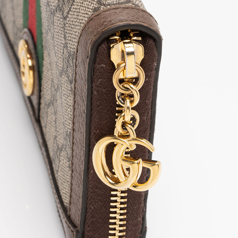Gucci GG Supreme Ophidia Zip Around Wallet (SHF-8IpKgX)