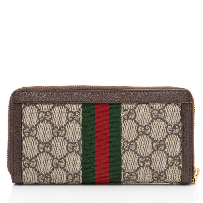 Gucci GG Supreme Ophidia Zip Around Wallet (SHF-dEvQd6)