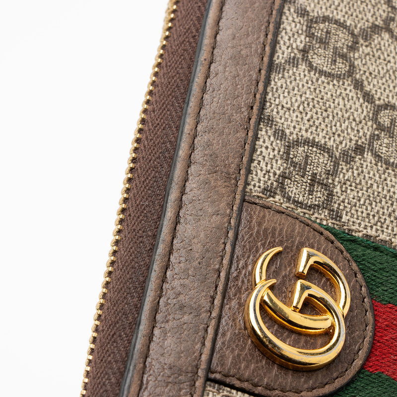 Gucci GG Supreme Ophidia Zip Around Wallet (SHF-g3O55g)