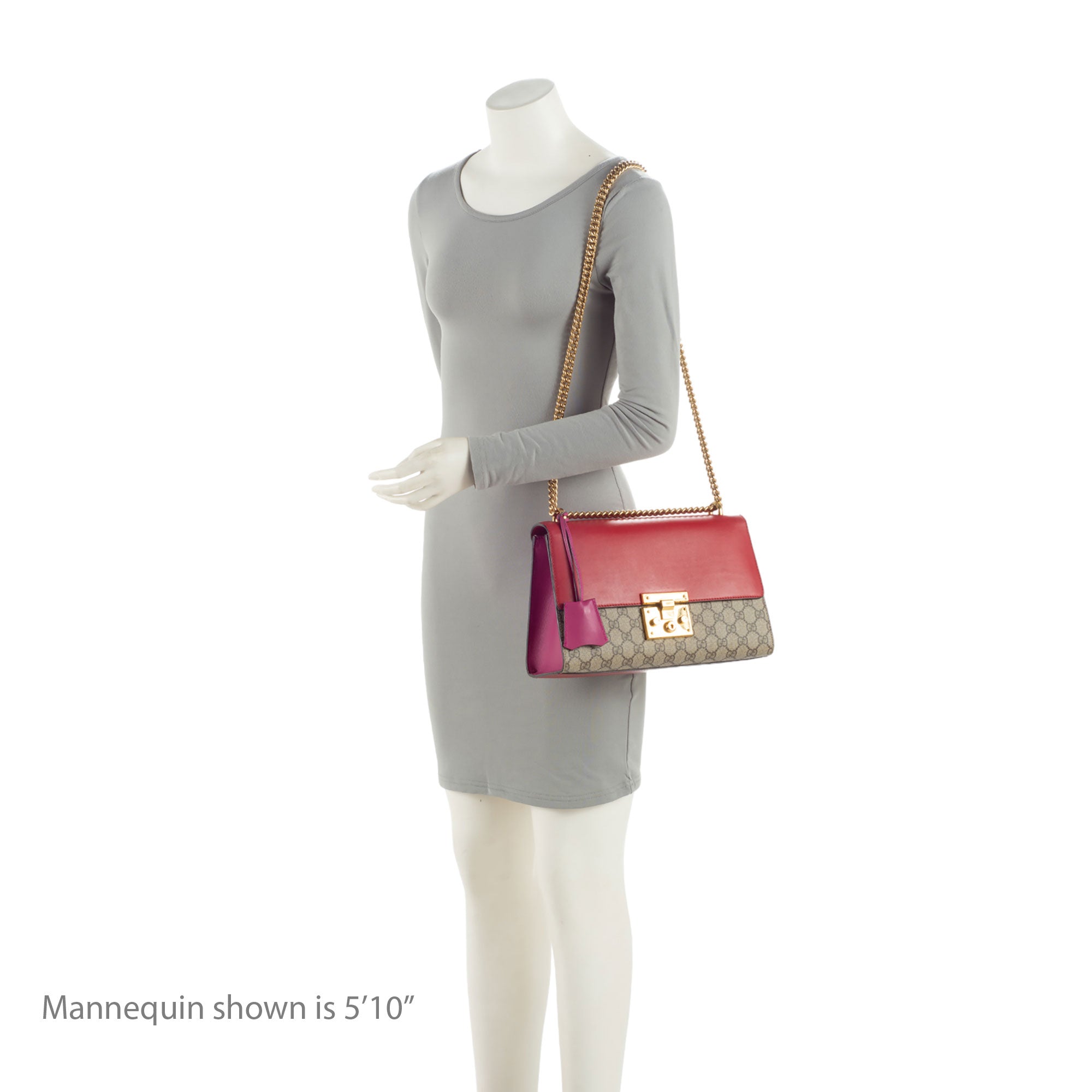 Gucci GG Supreme Padlock Medium Shoulder Bag