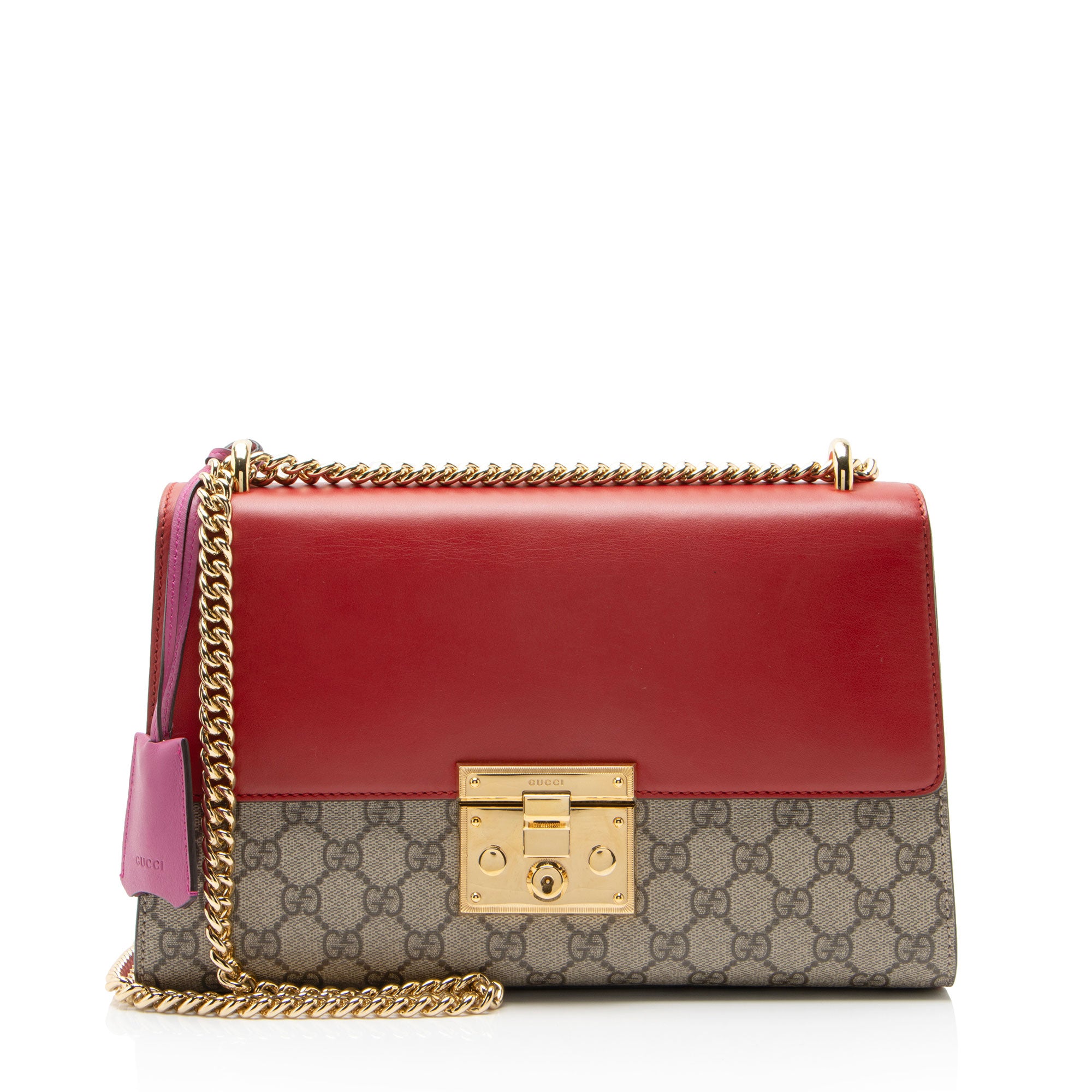 Gucci GG Supreme Padlock Medium Shoulder Bag
