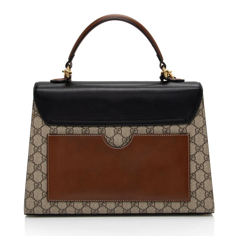 Gucci GG Supreme Padlock Medium Top Handle SHF CJW6VB LuxeDH